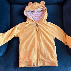 Hanna Andersson Sunny Yellow Hoodie with Ear Accents